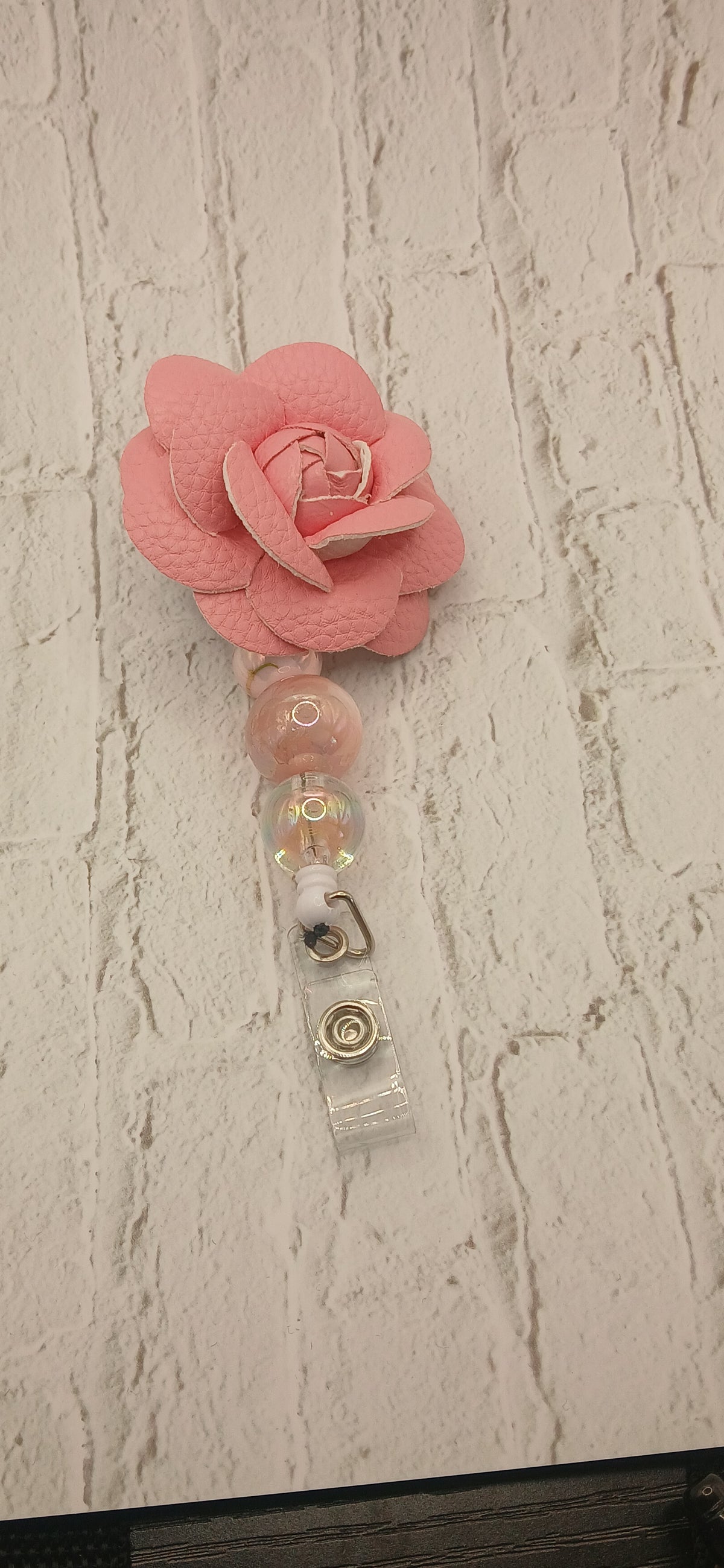 Pink rose badgel reel