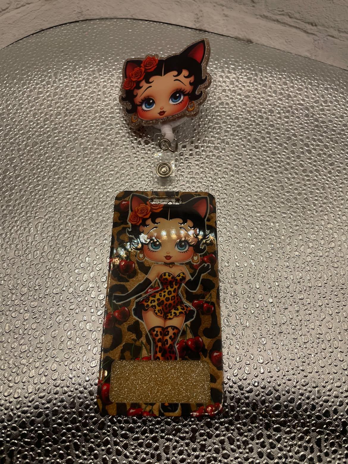 Betty B badge reel