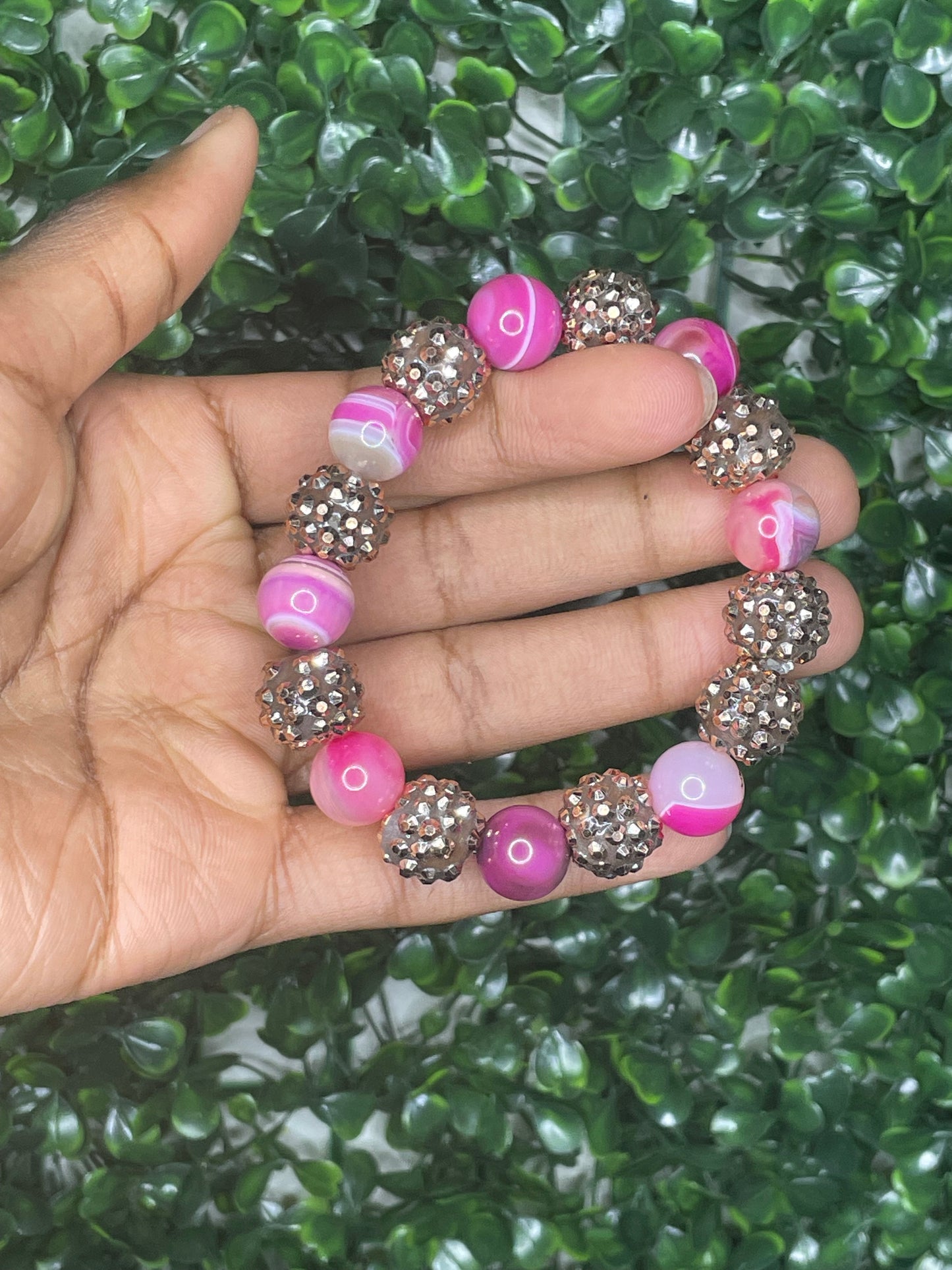 Garnet Grave beaded bracelet