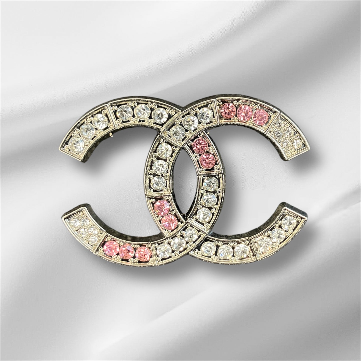 Pink sliver brooch