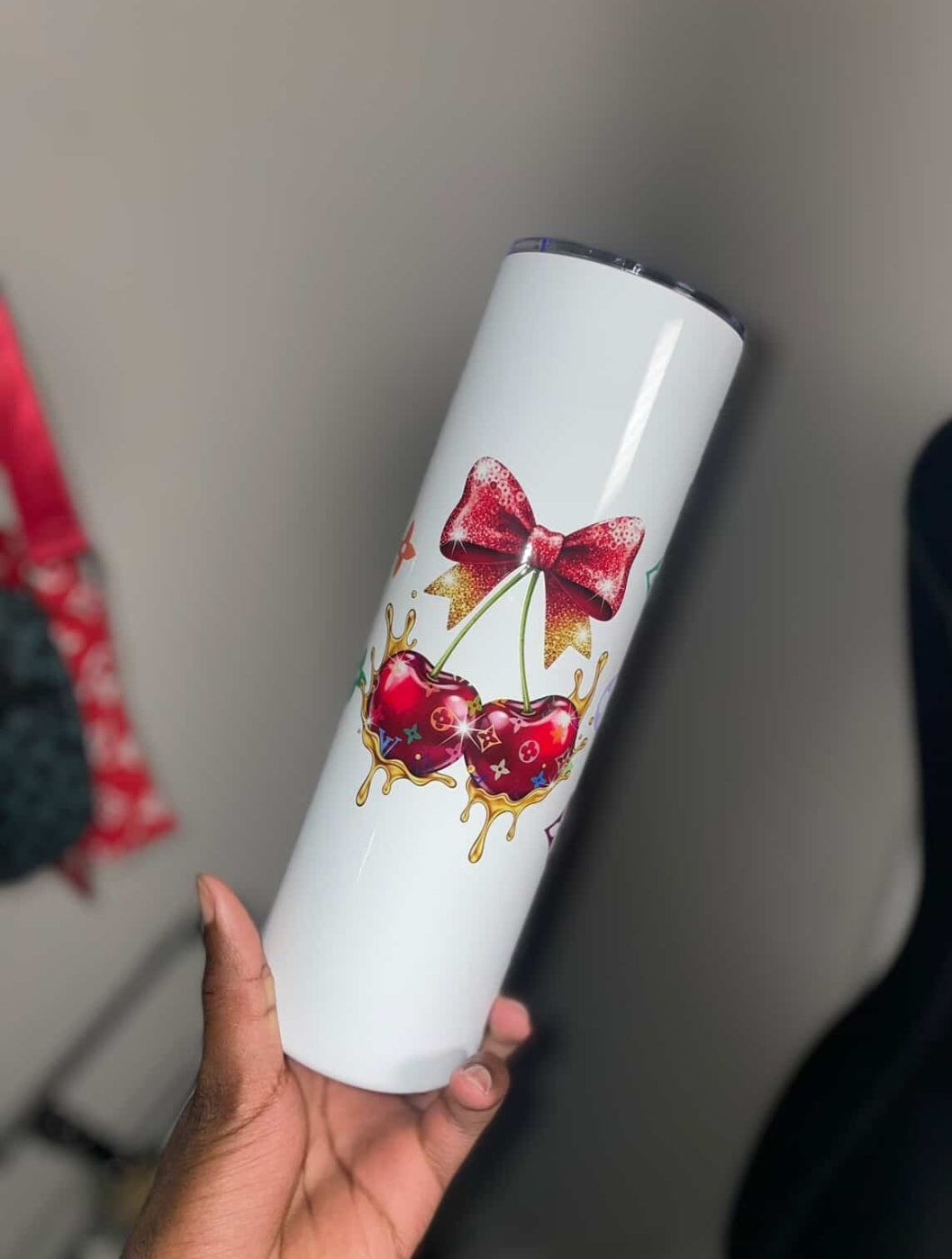 Cherry 🍒 lv tumbler