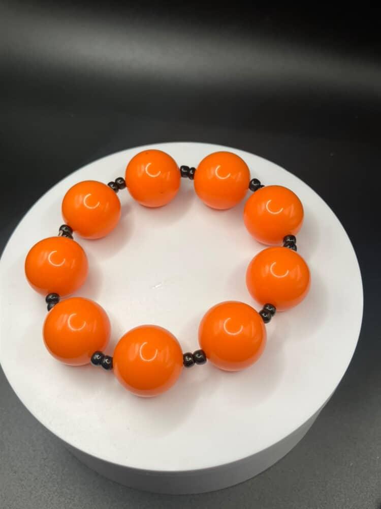 Orange big bracelet