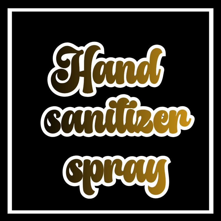 Hand sanitizer spray