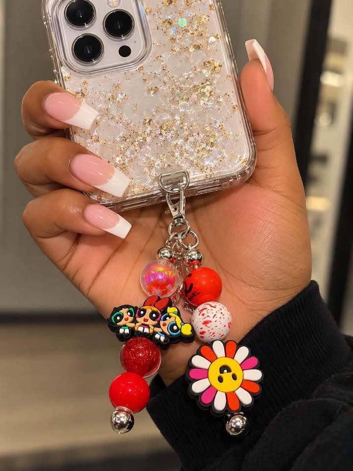 Red P phone charm