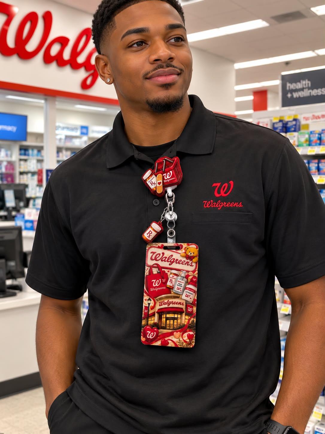 Walgreens badge reel