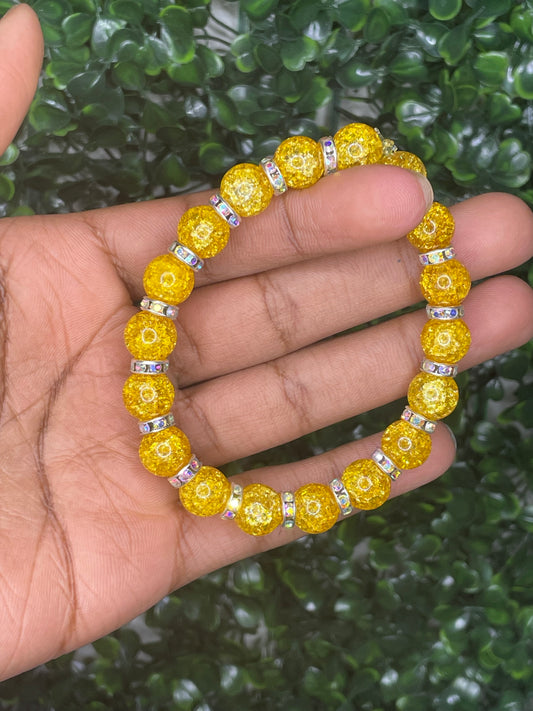 High Golden beaded bracelet