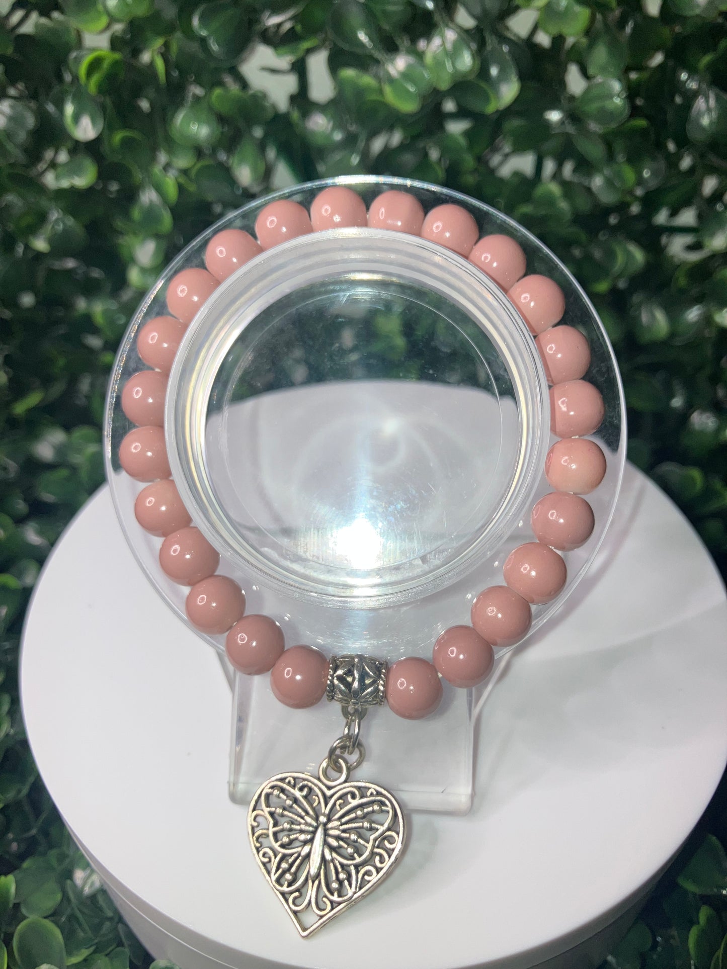 Heart rate charm bracelet