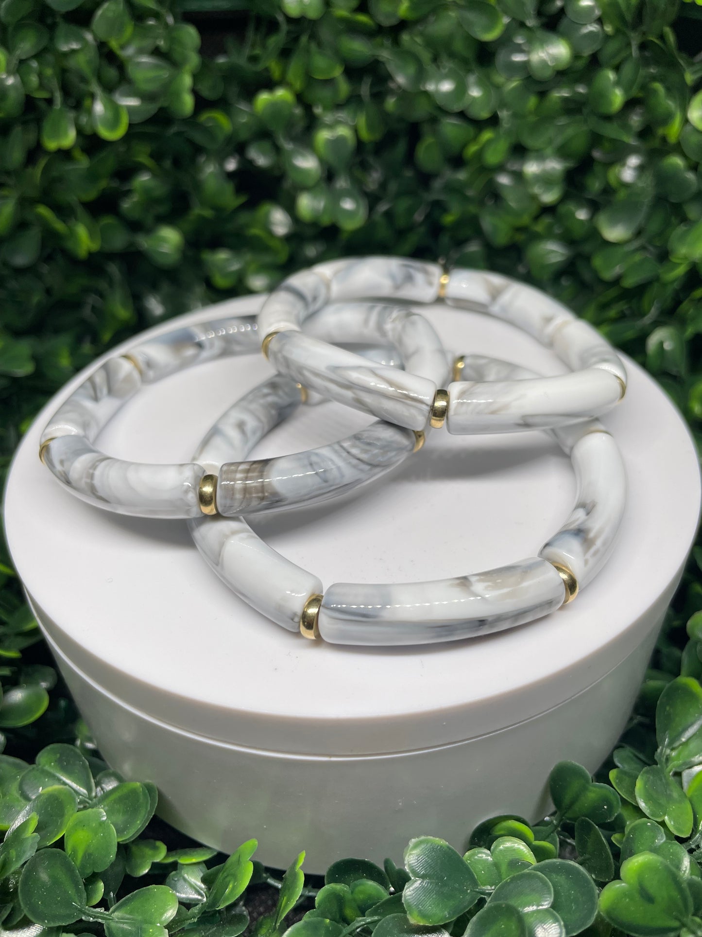 Snow grey bracelets