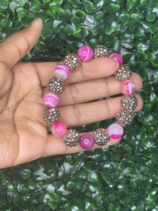 Garnet Grave beaded bracelet