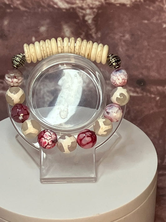 Pink men bracelet