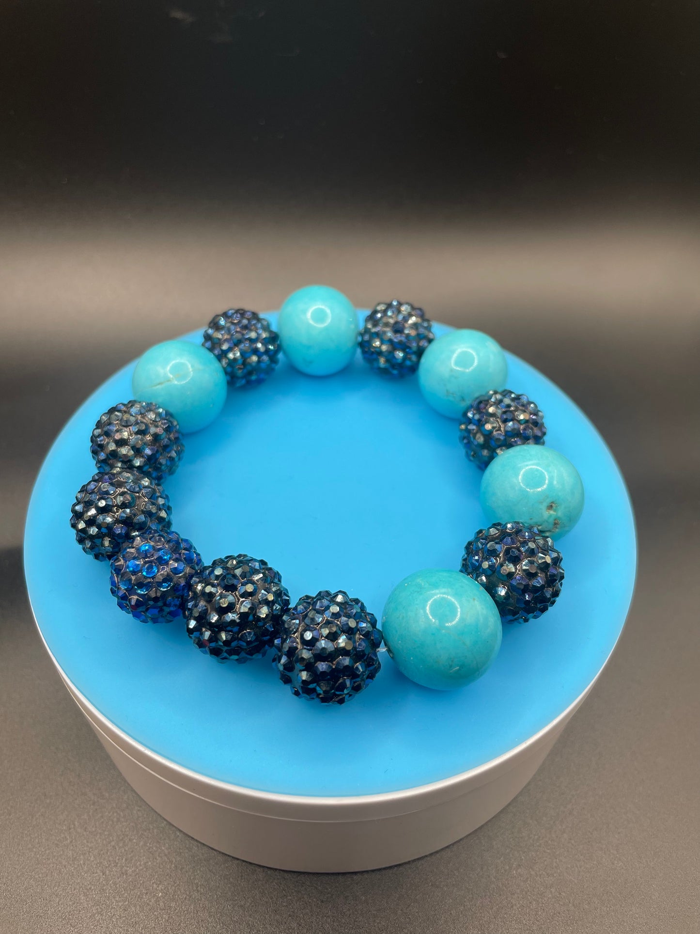 Blue bling men in blue