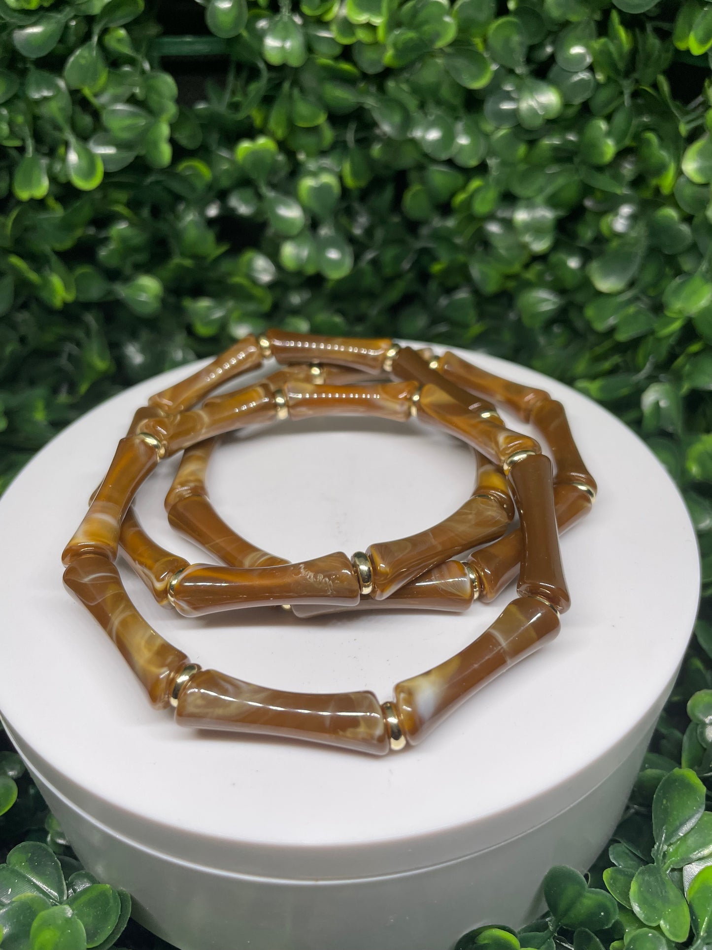 Brown caramel bracelets