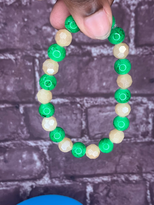 Cream Mini Green Bracelet