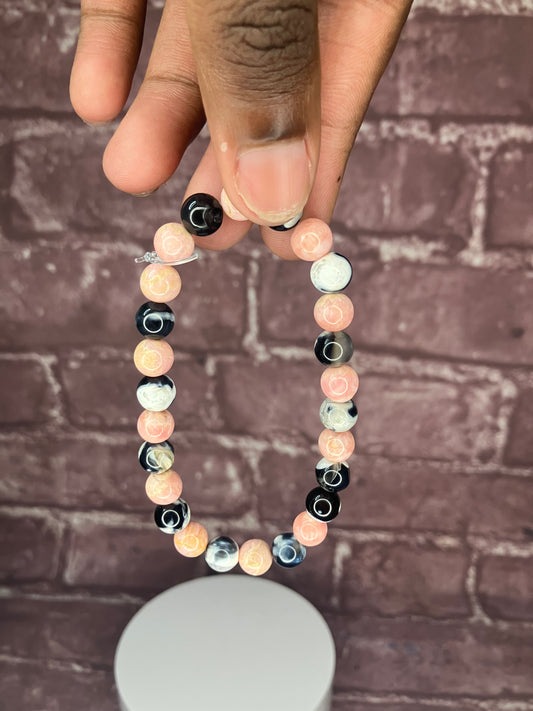 Men pink bracelet