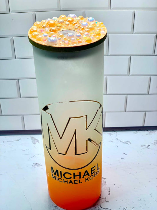 Mk glass cup