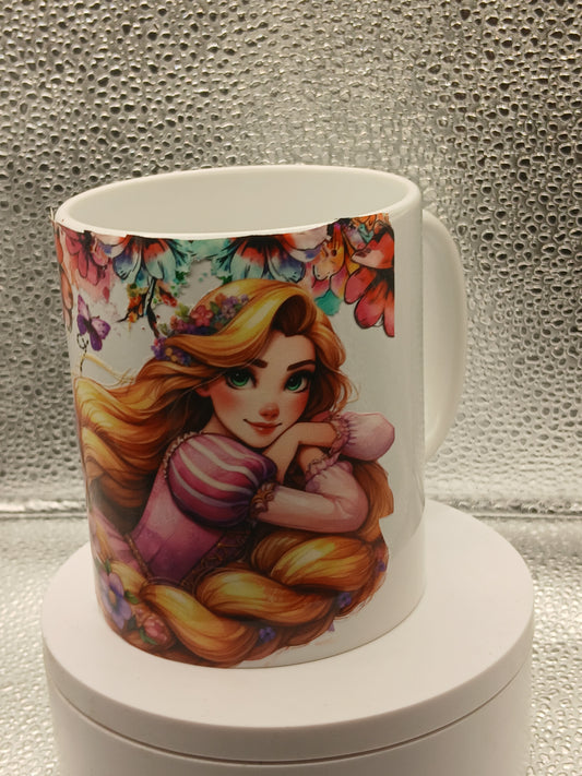 Long hair girl mug
