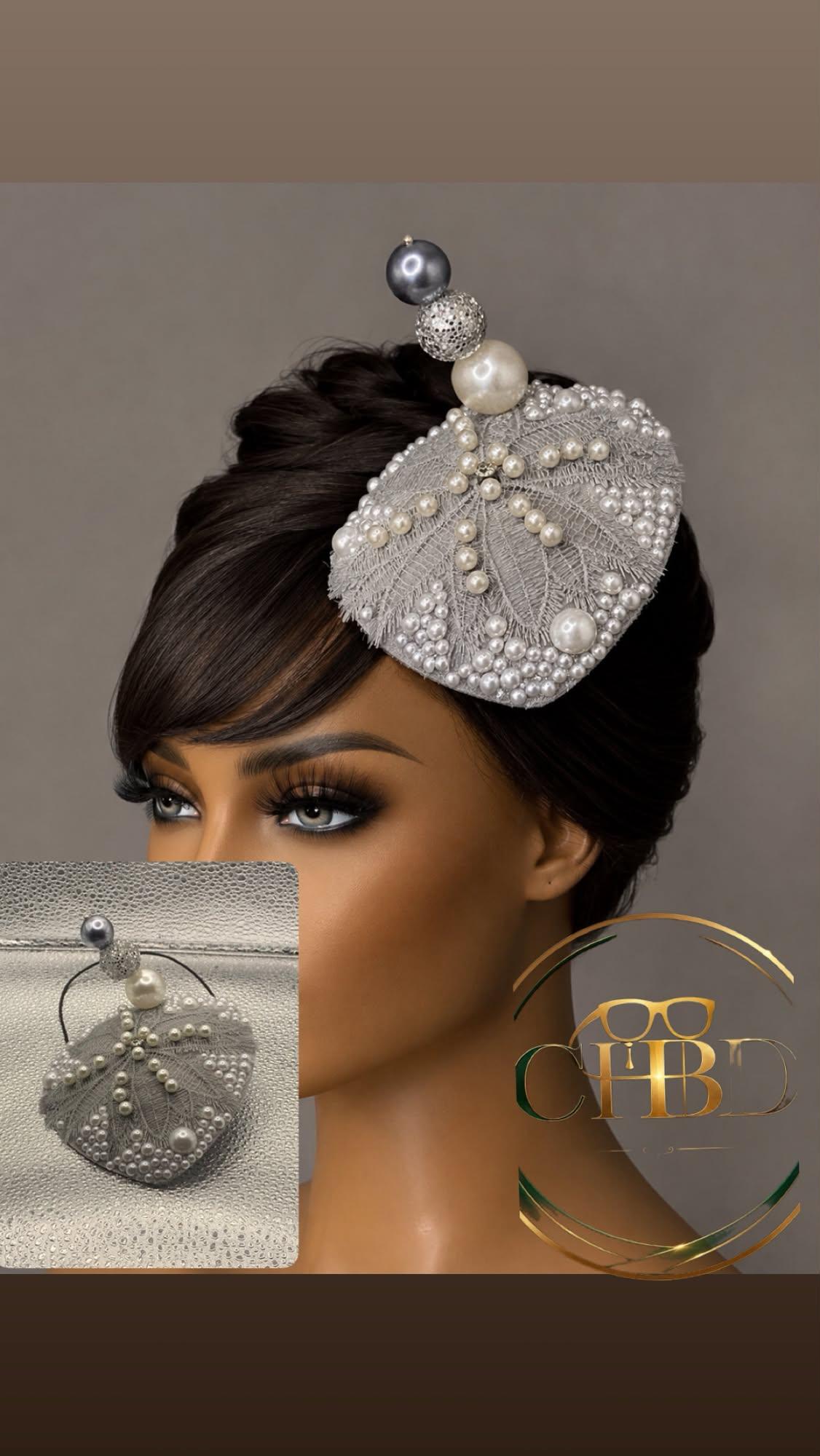 Gray lady fascinator