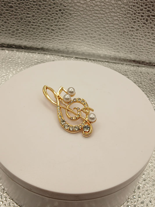 Music Note brooch