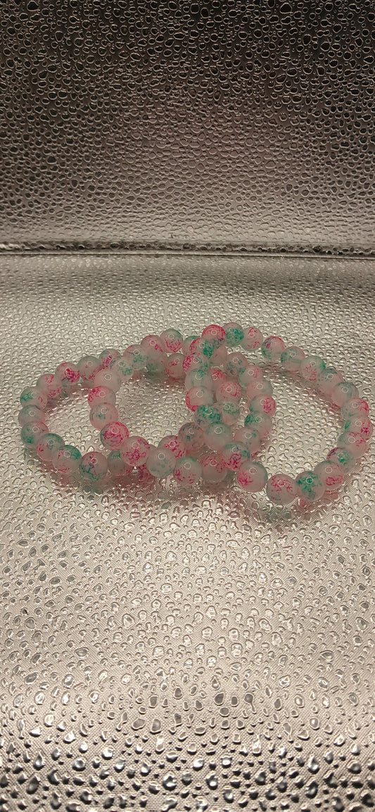 Green pink bracelets
