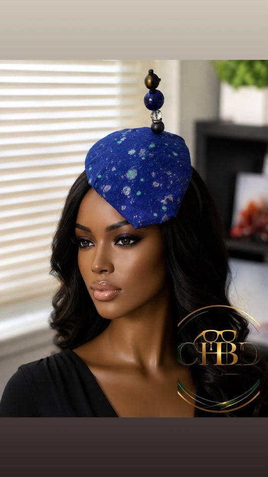 Mystery blue fascinator