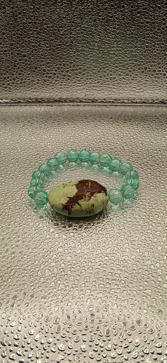 Green stone bracelet