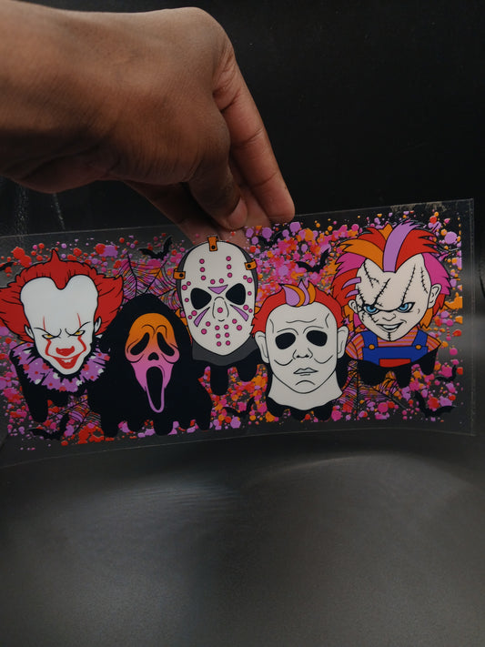 Halloween friends cup wrap