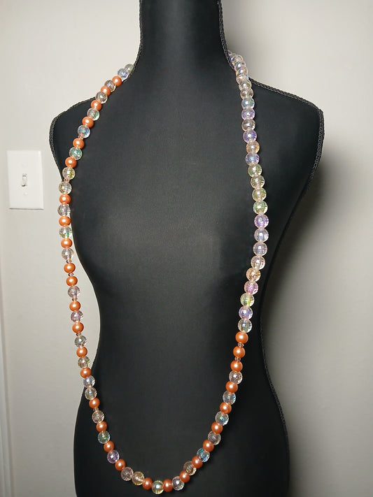 Pink mama long necklace